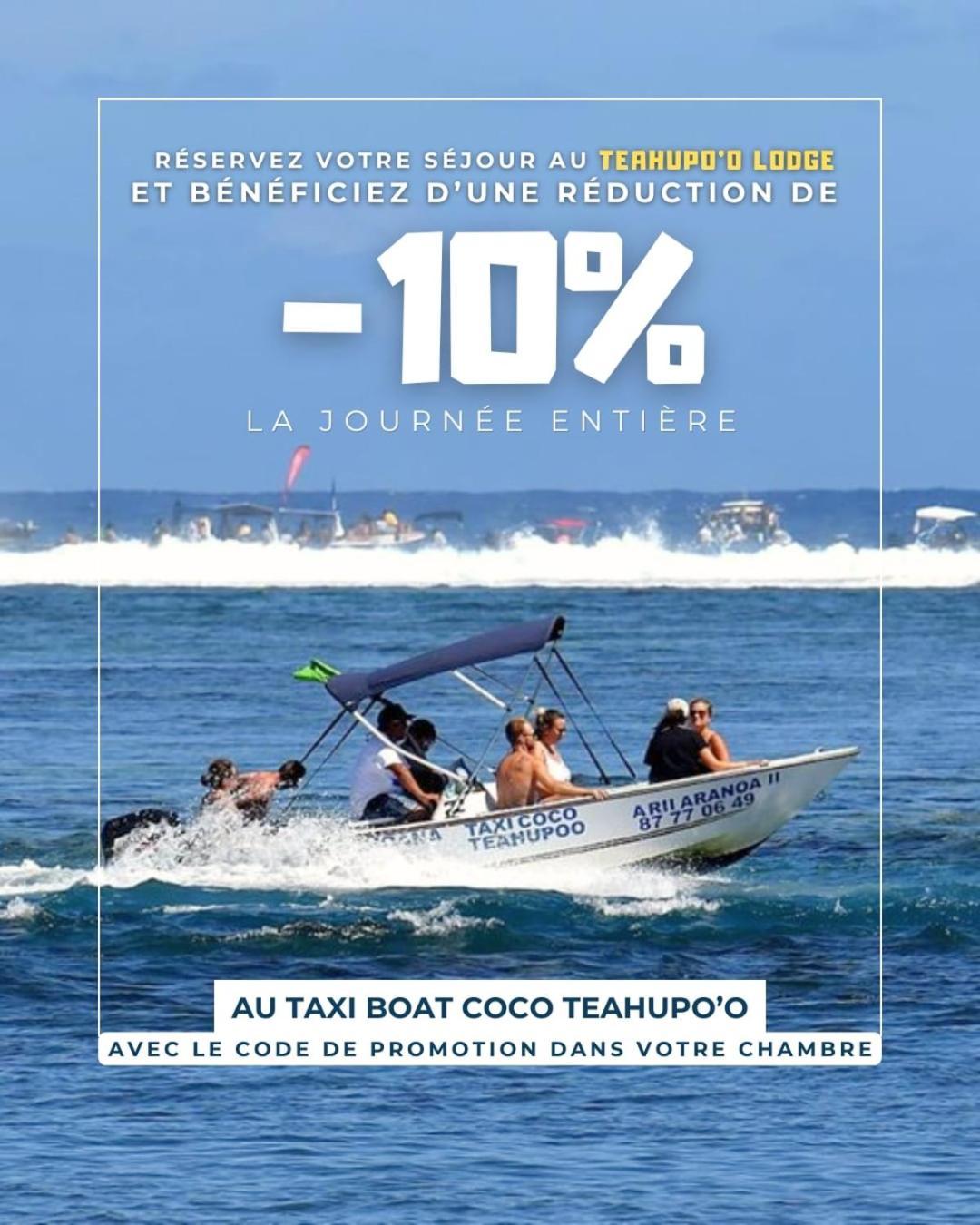 Teahupo'O Lodge, Fare Raepu'U, L'Aventure Du Bout De L'Ile En Famille Ou Entre Amis Teahupoo Kültér fotó