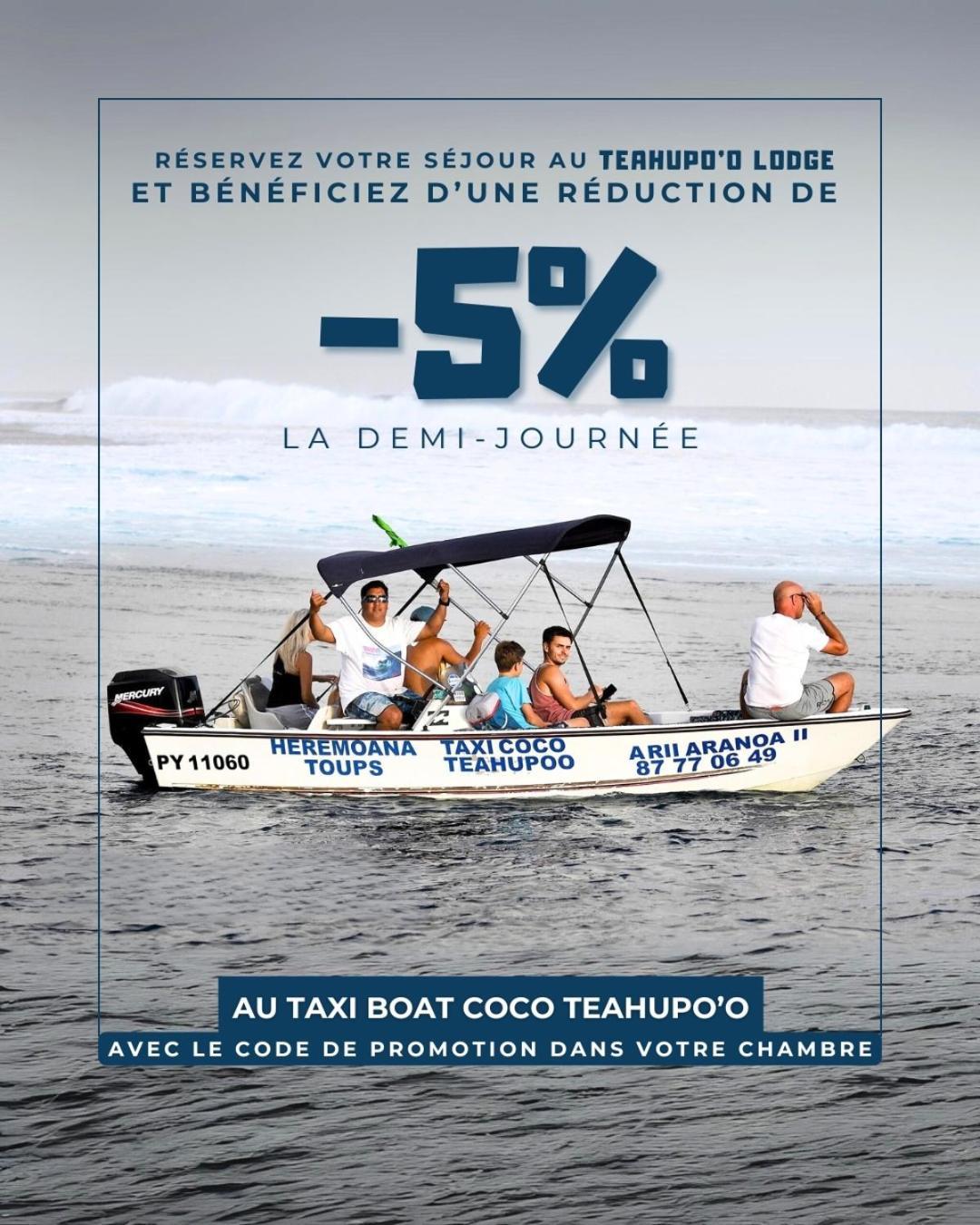 Teahupo'O Lodge, Fare Raepu'U, L'Aventure Du Bout De L'Ile En Famille Ou Entre Amis Teahupoo Kültér fotó